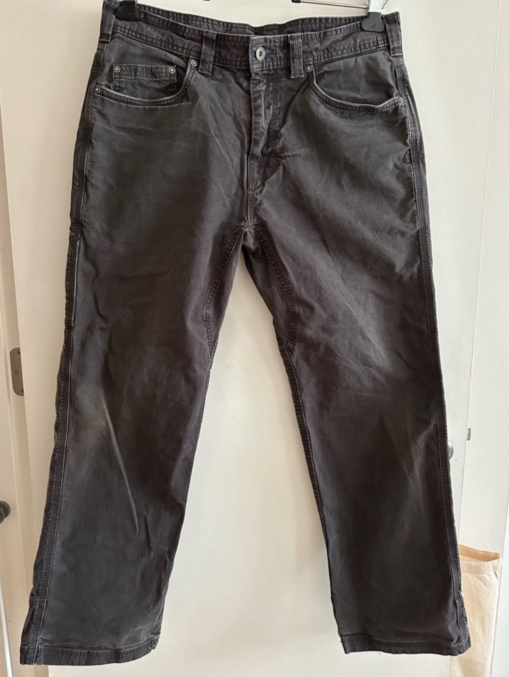 PRANA Rock Ridge Relaxed Pant Men's Jeans Charcoal Gray Waist 34W x 30L